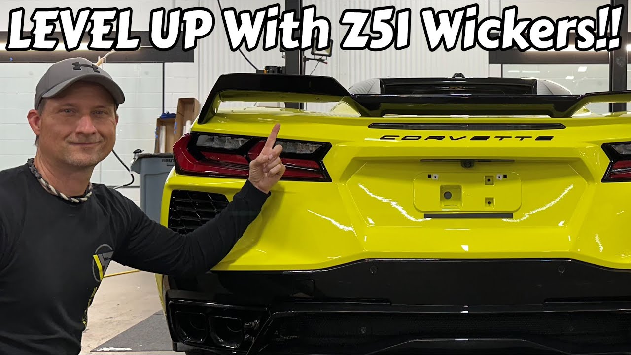 Обновление нового уровня! Спойлер C8 Corvette Z51 с композитными плетениями ACS