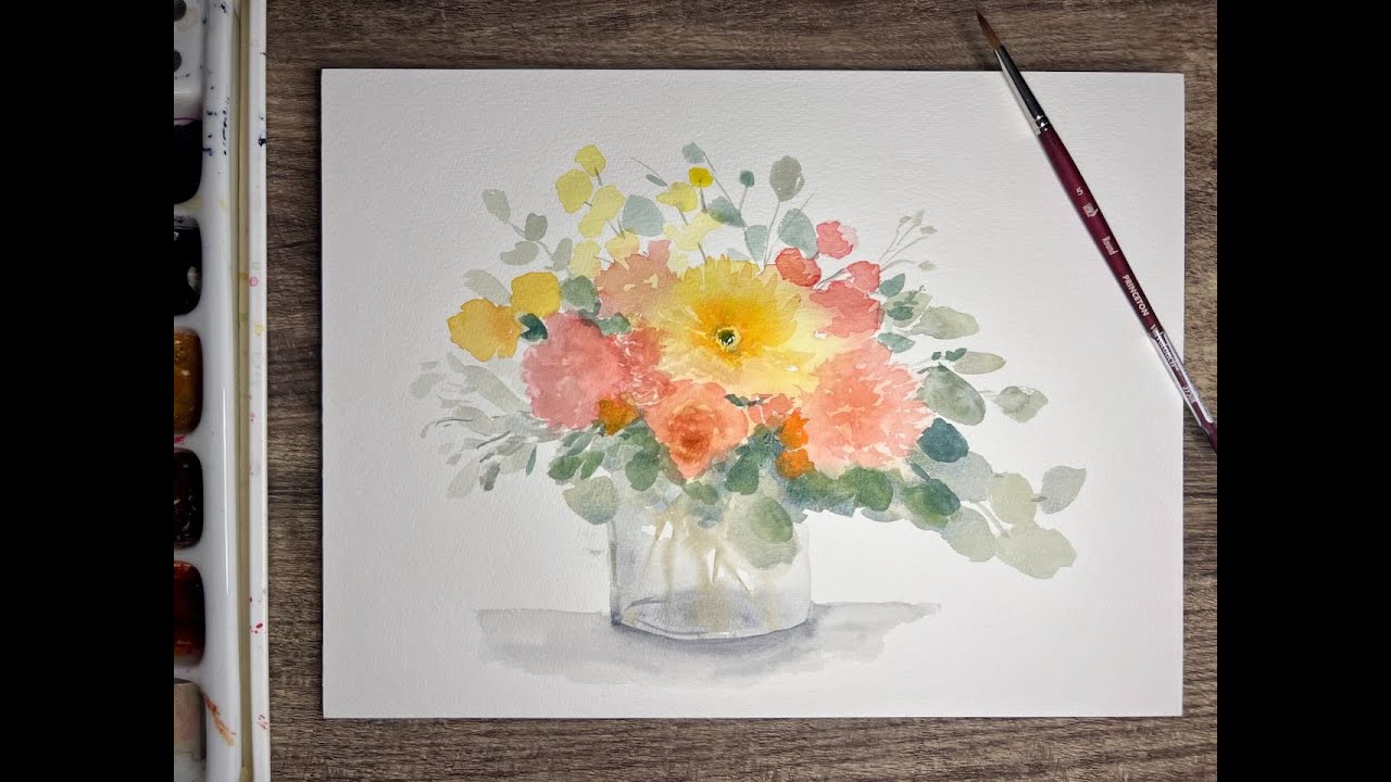 ASMR Paint with Soothing Music - The End of Summer