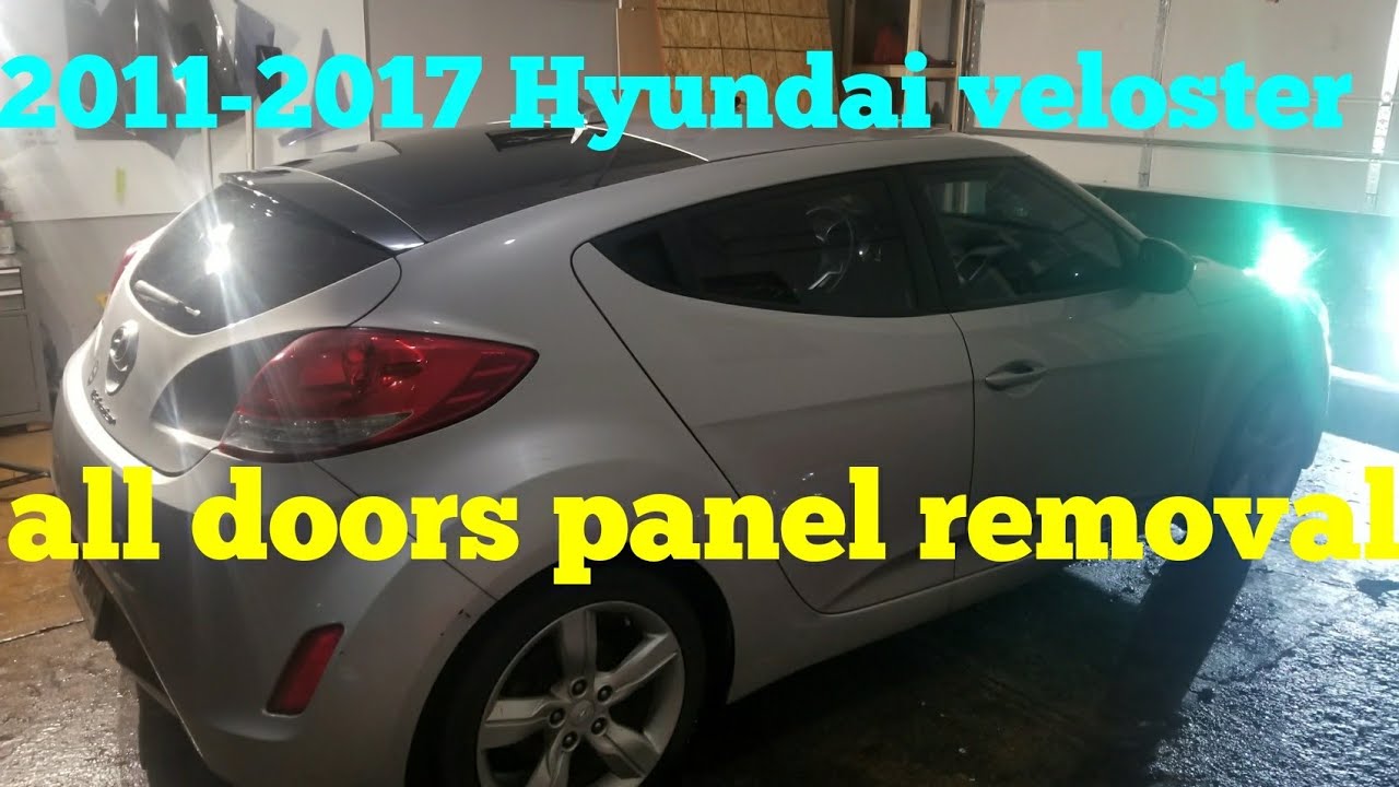 Снятие дверной панели Hyundai Veloster 2011-2017