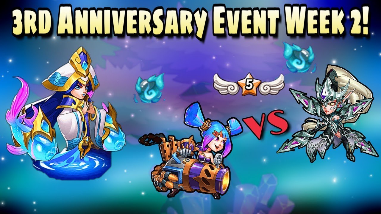 Idle Heroes (O) - События второй недели, посвященные 3-й годовщине, и PvP-схватка E5 Penny против...