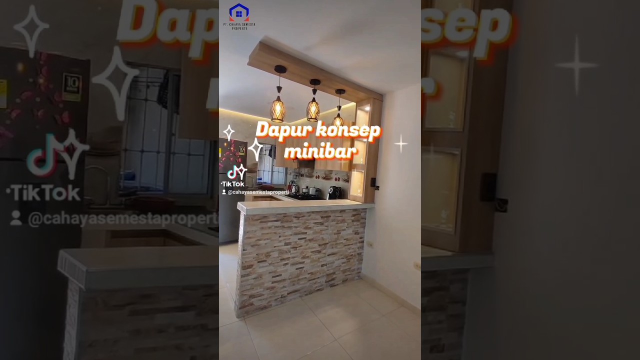 dapur konsep minibar minimalis