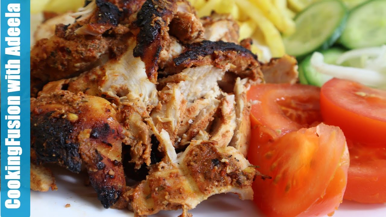 Chicken Doner Kebab Recipe/Home made chicken Doner kabab in Oven/ Cookingfusion with Adeela
