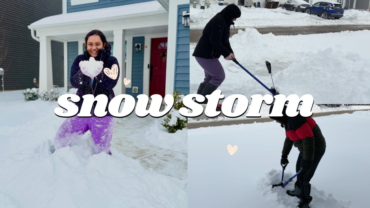 Life During the Winter Storm 2026 | Cleaning Driveway in ￼Extreme Cold 