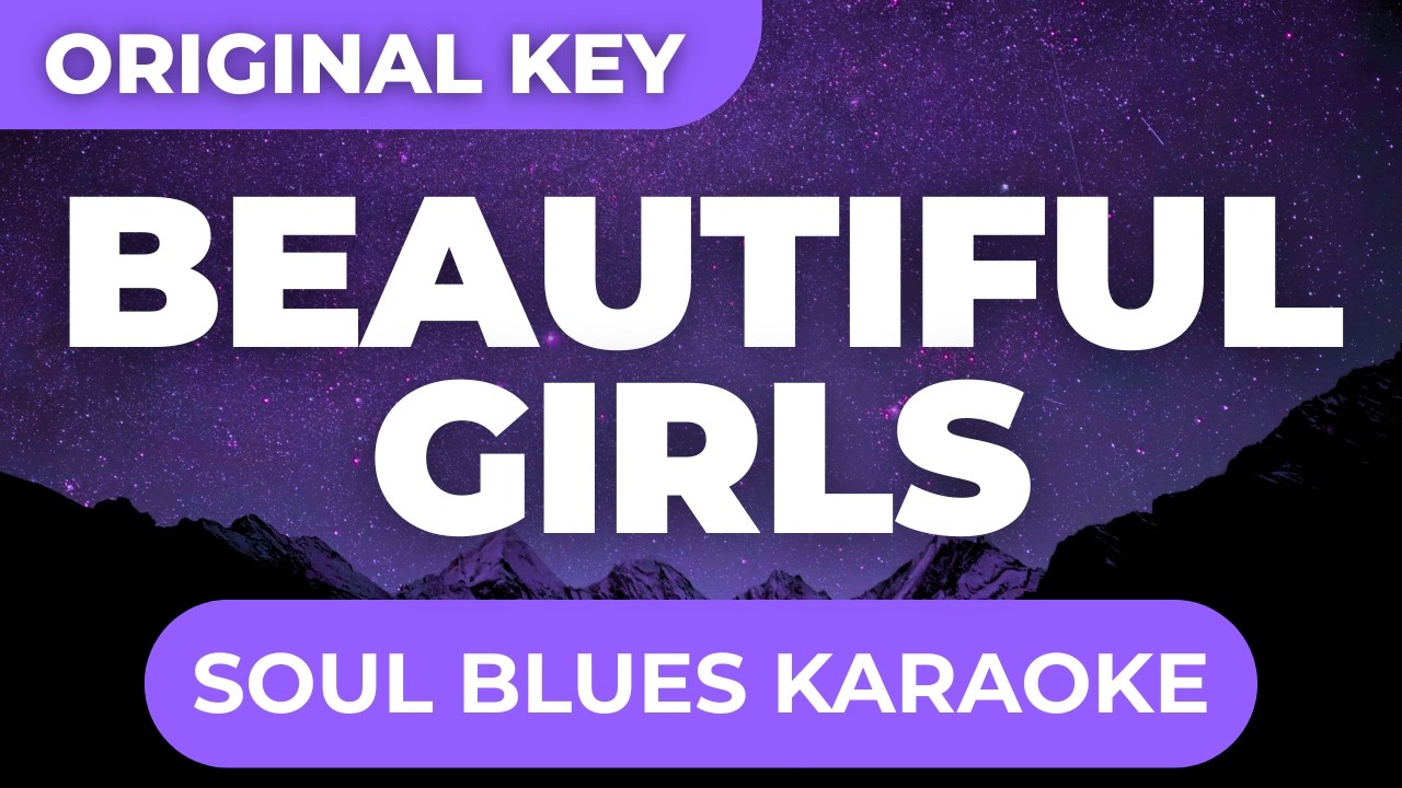 SoulShade Records - Beautiful Girls (Soul Blues Karaoke Version with Lyrics)
