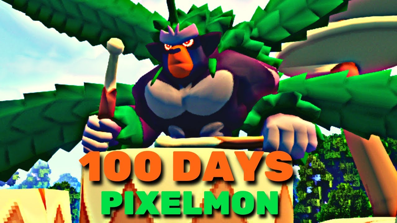 100 Days in Minecraft Pixelmon: An Incredible Journey