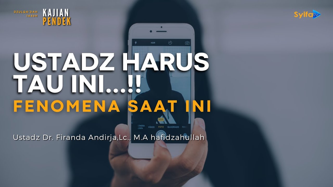 Nasehat Untuk Para Ustadz - Ustadz Dr. Firanda Andirja, Lc., M.A