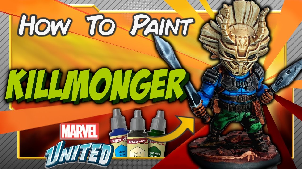 Painting Killmonger with SPEEDPAINT - Marvel United