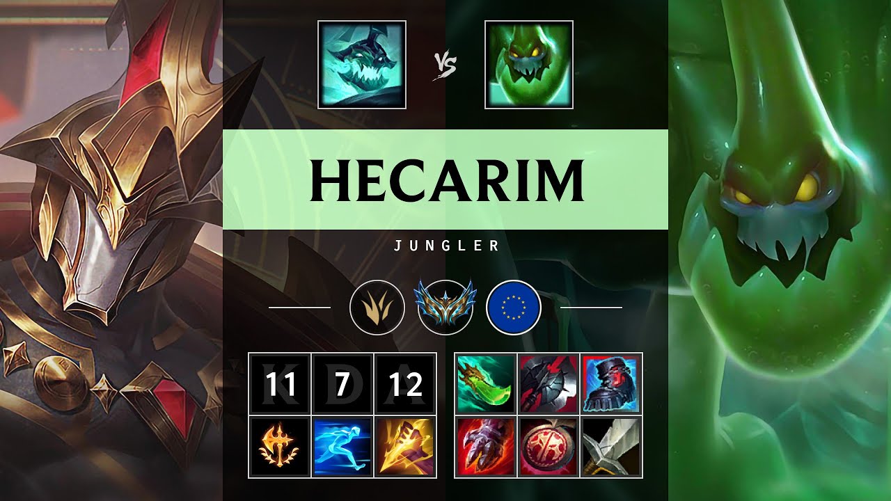 Hecarim Jungle vs Zac - EUW Challenger Patch 25.17