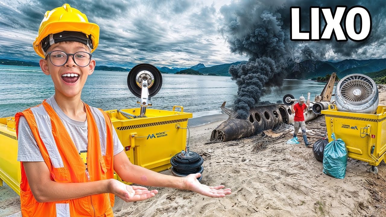 ESSE LIXA0 NA PRAIA E UM CEMlTERI0 DE AVI0ES ABAND0NAD0