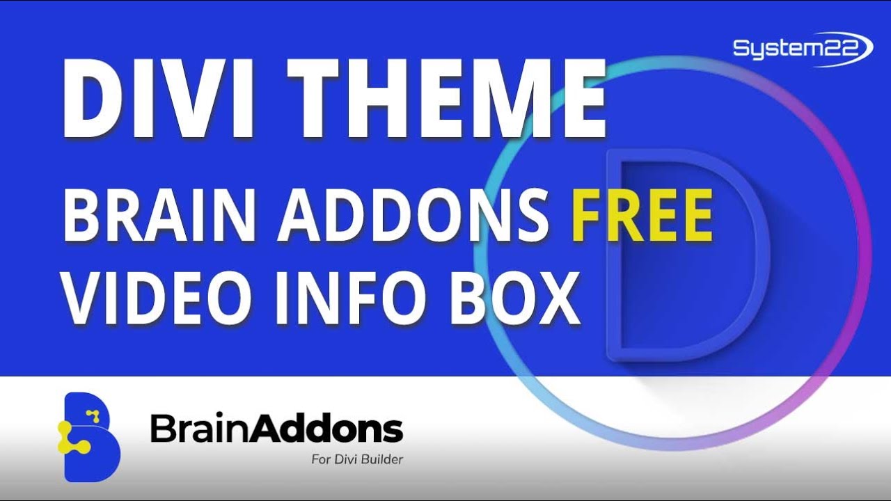 Divi Brain Addons Free Divi Plugin Video Info Box 👈