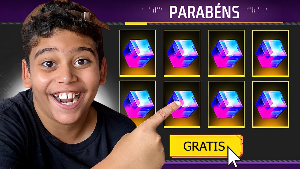 MEU IRMÃOZINHO GASTOU TODO OURO DA CONTA EM BUSCA DE CUBO MÁGICO NO FREE FIRE! 🤑🔥