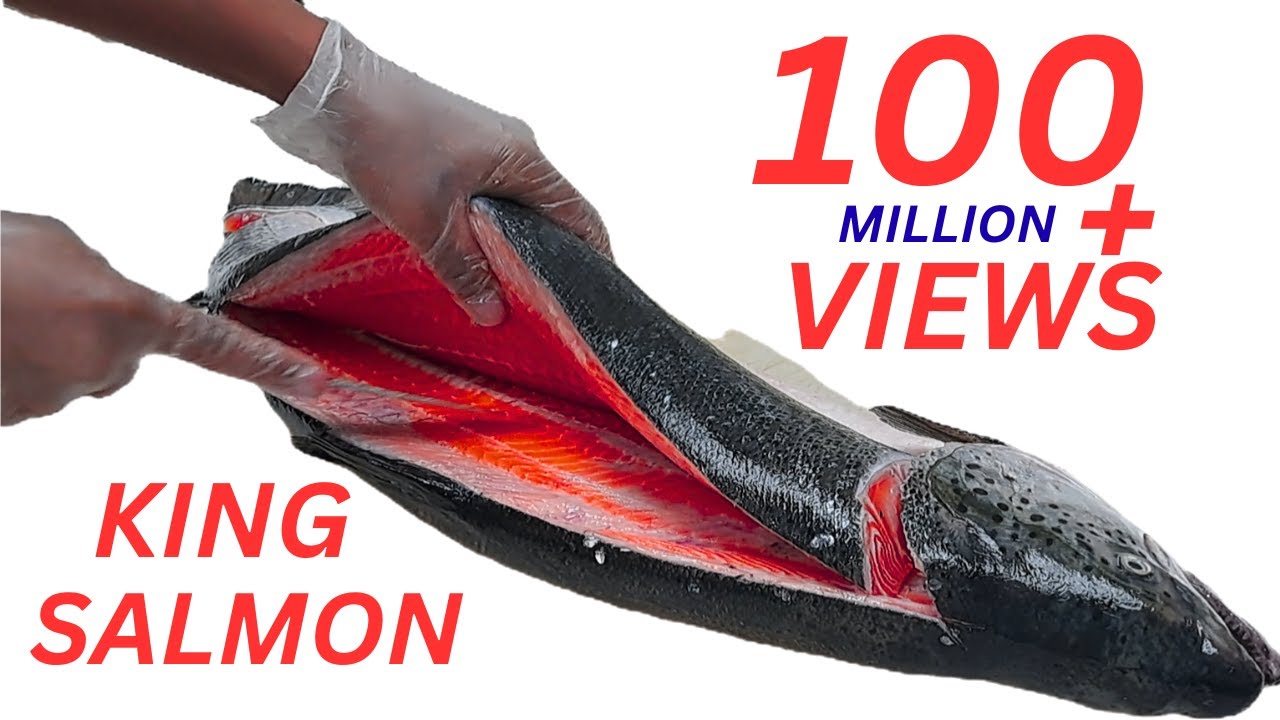 How to fillet salmon | Salmon fillet | How to cut a whole salmon fillet | King salmon | Fish fillet