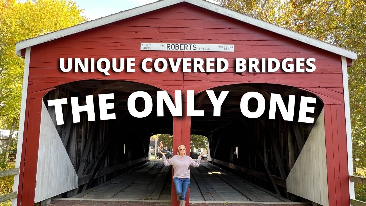 Drive to 9 unique covered bridges in 3 hours in one county in Ohio