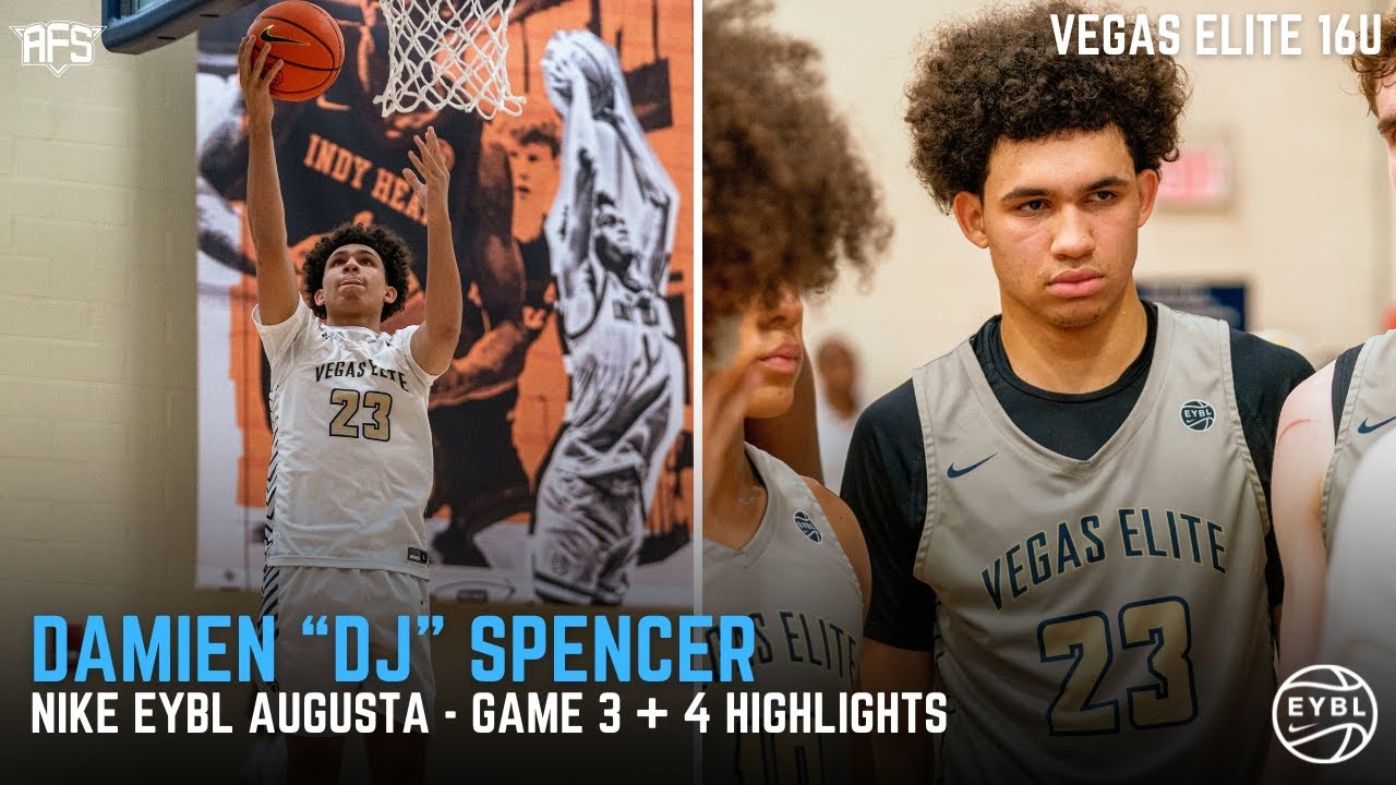 DJ Spencer UNSTOPPABLE in Augusta! | Vegas Elite 16U vs Alabama Fusion & Jet Academy EYBL Highlights