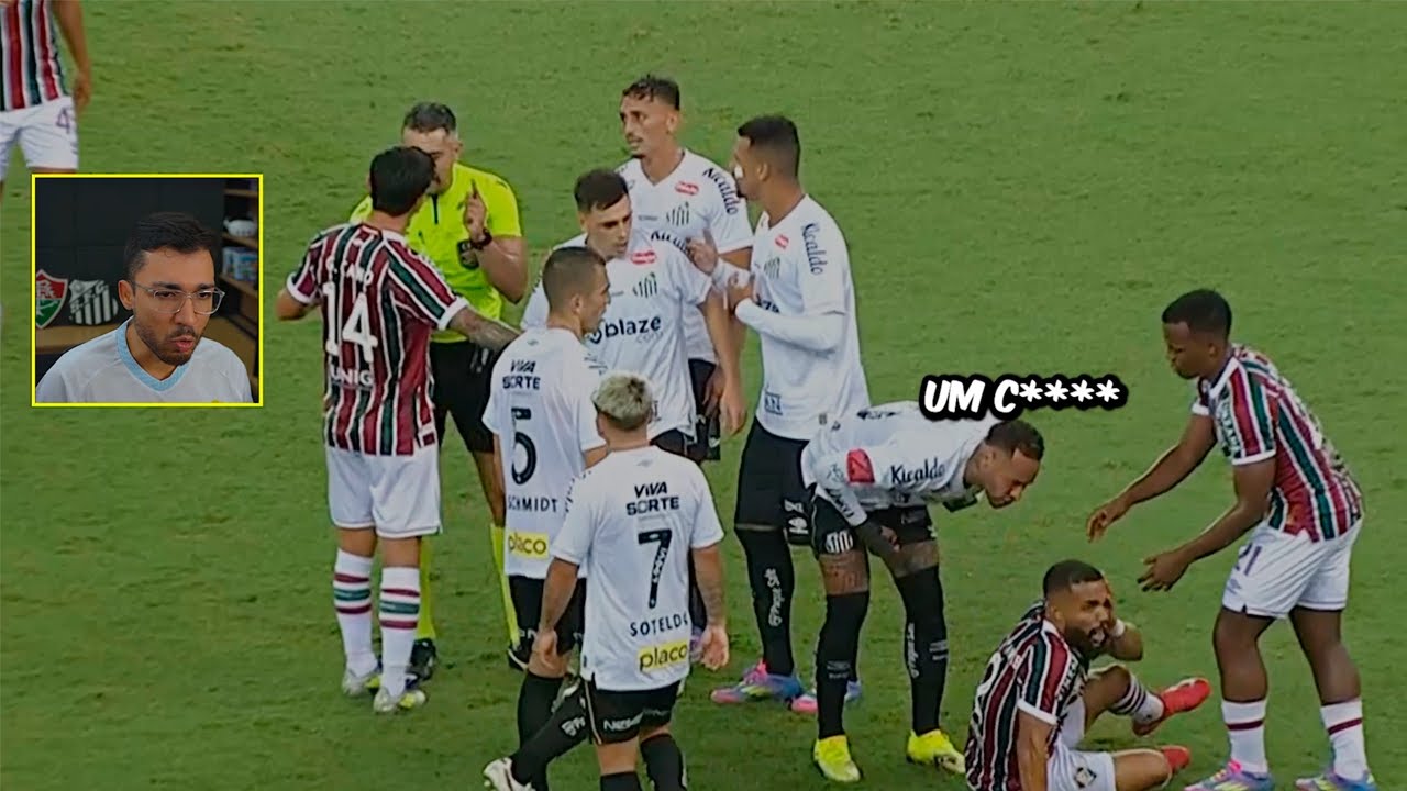 Leitura Labial de FLUMINENSE x SANTOS - Treta de Neymar com Samuel Xavier 😐
