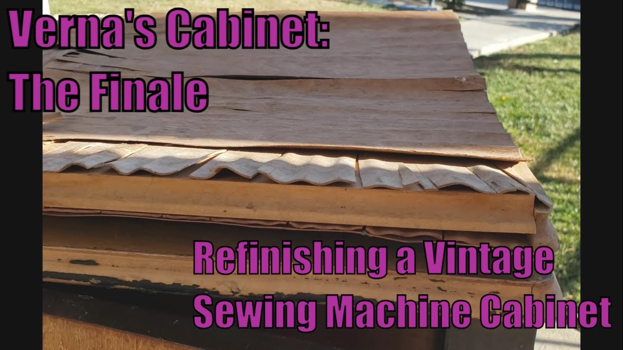 Refinishing a Vintage Sewing Machine Cabinet: The Finale