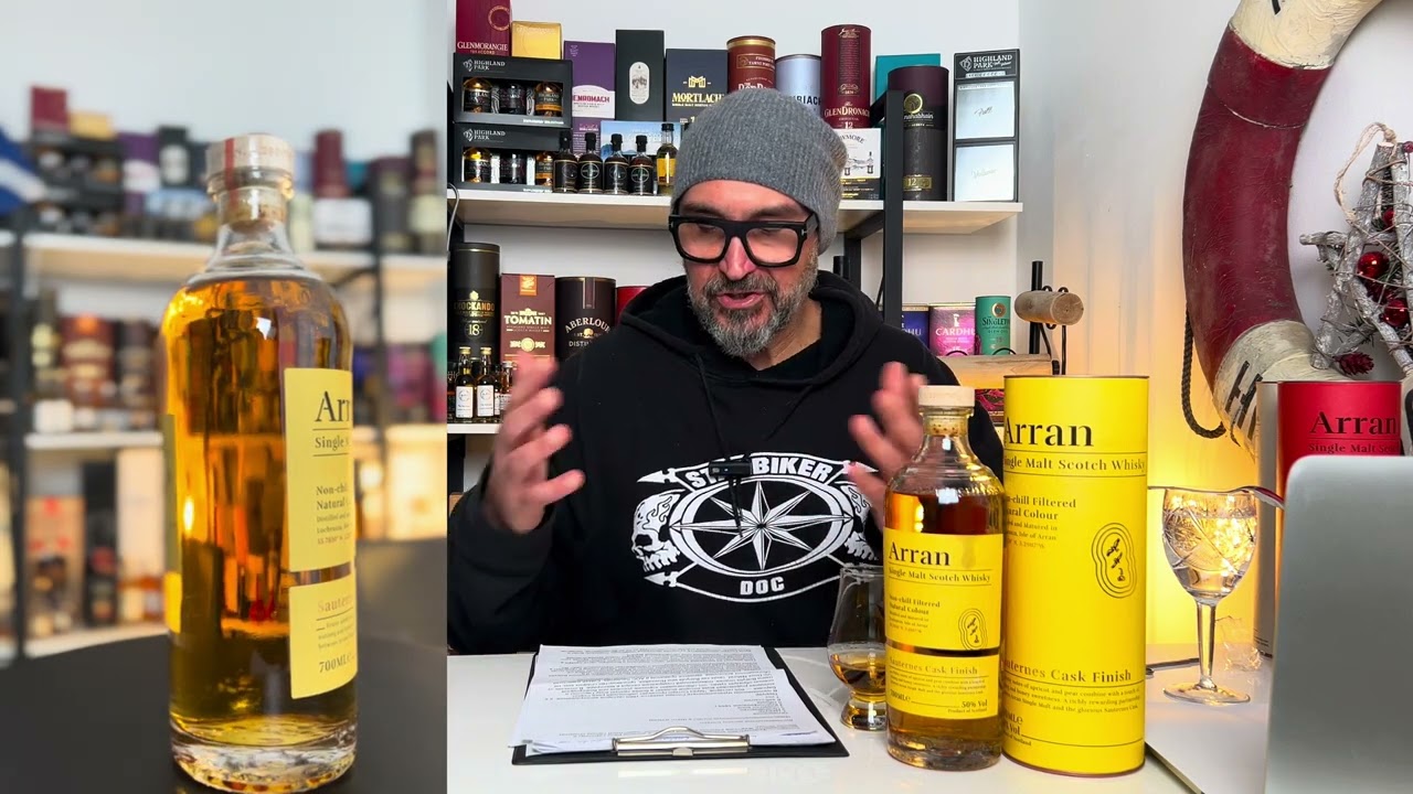 #58. Arran Sauternes Cask Finish 50% + Arran Sherry Cask - The Bodega 55,8%vol.
