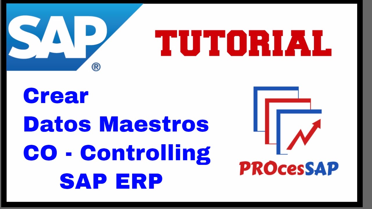 Crear Datos Maestros CO SAP ERP