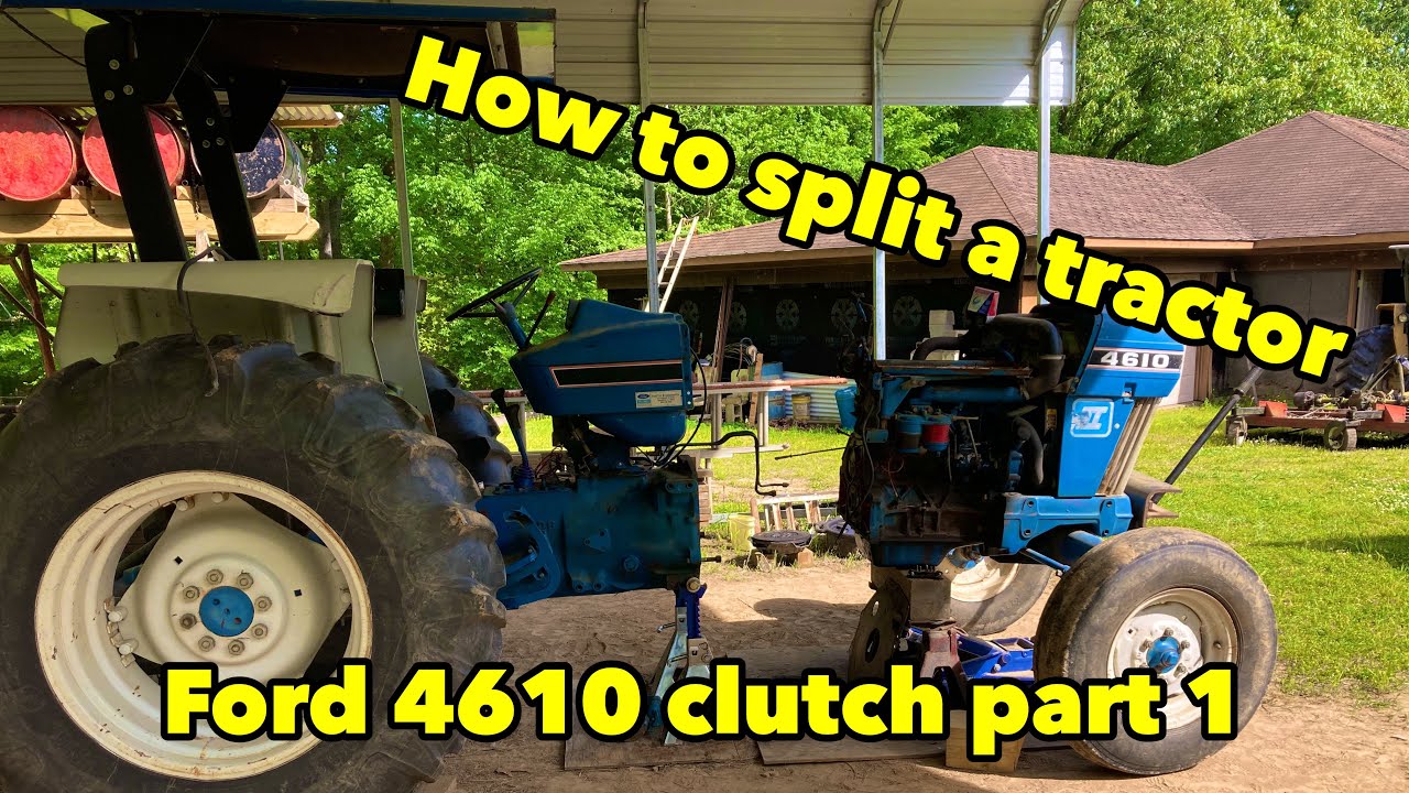 How to split a tractor. Ford 4610 clutch removal