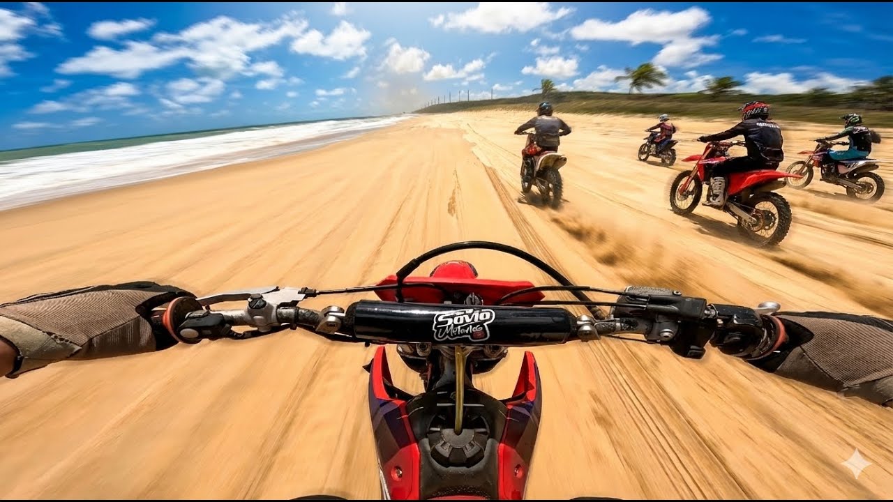 TRILHA DE MOTO EM BAIA FORMOSA-RN COM PRAIAS, DUNAS E LAGOAS EP.04