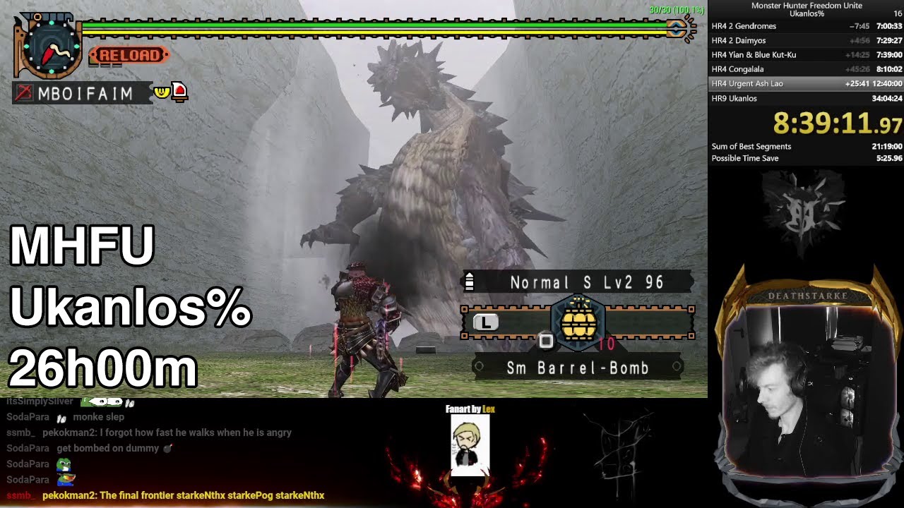 *Old PB* MHFU Any% / Ukanlos% Speedrun by Deathstarke (26h00m IGT)