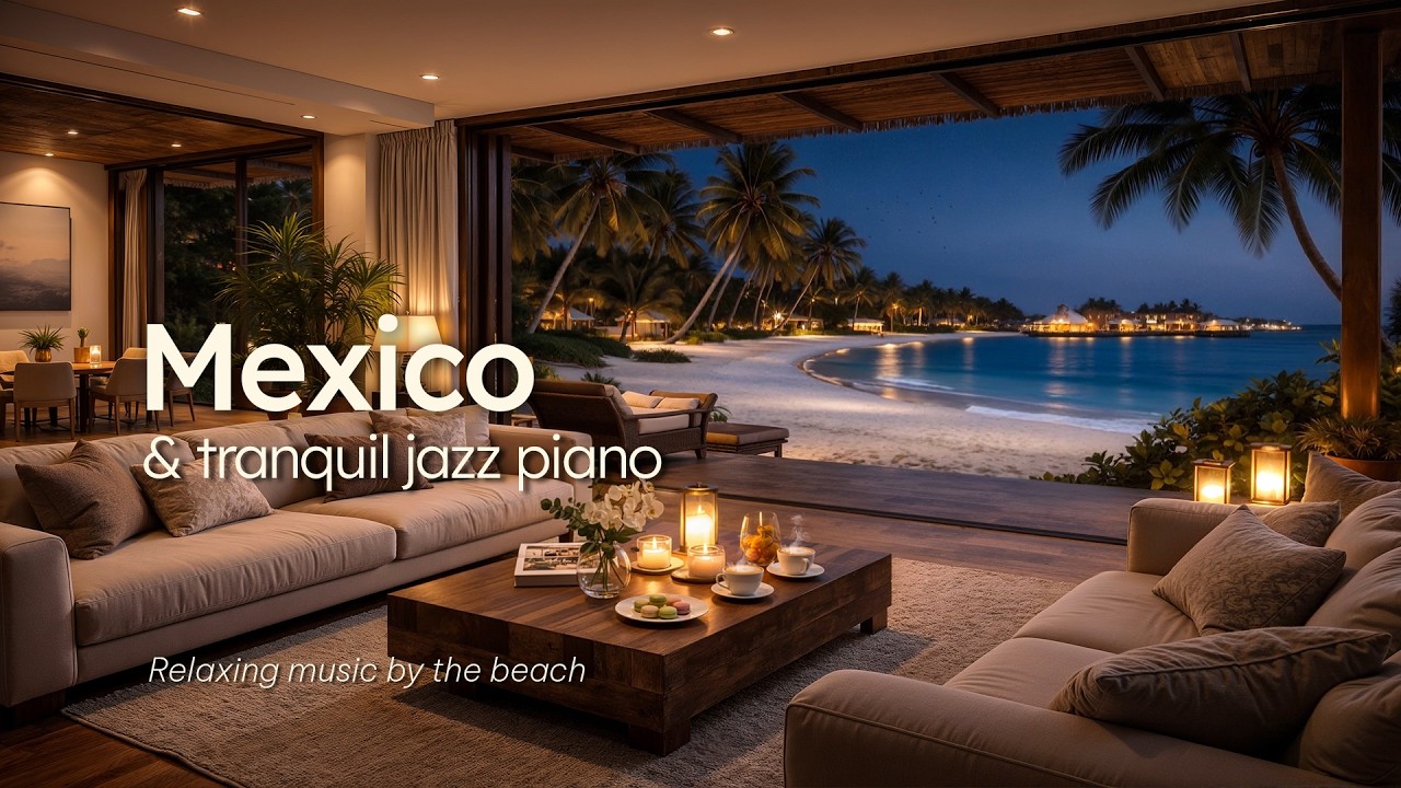 Relax in a Mexico Luxury Apartment with Smooth Jazz | Best Background Jazz Music to Focus & Sleep
