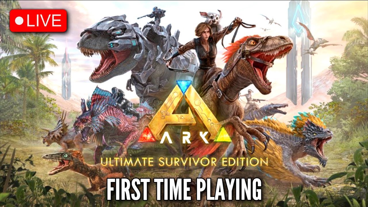 🔴LIVE - ARK Survival Evolved: First Time Playing - Restarting - Part 1