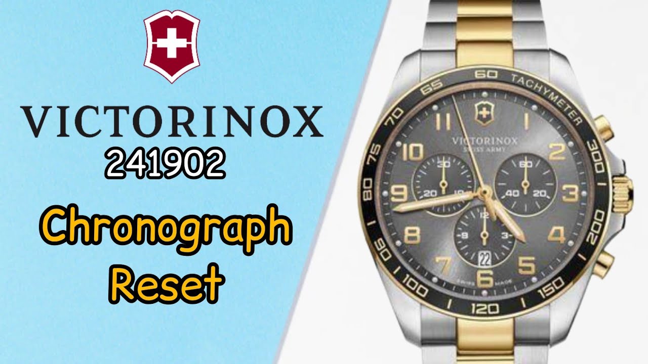 How To Reset Chronograph Hands Victorinox 241902 Watch