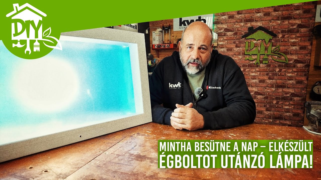 Mintha besütne a nap – Elkészült a nappali égboltot utánzó lámpa! | Green Cottage DIY
