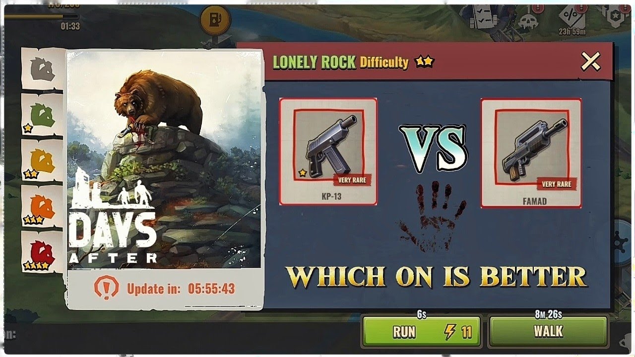 Days After: Famad vs KP-13 : which on is better In Lonely Rock 🔥