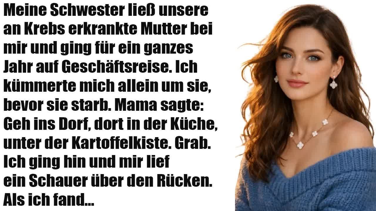 Meine Schwester ließ unsere sterbende Mutter zurück – ihre letzten Worte änderten alles