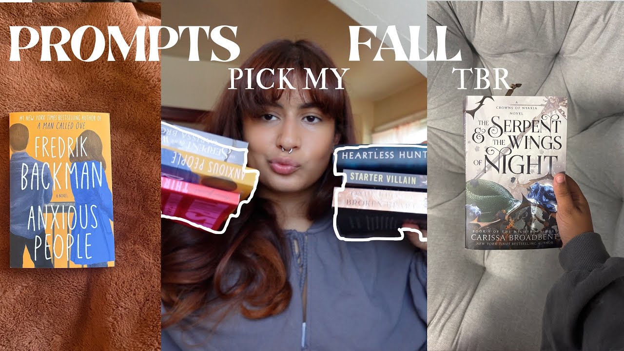 prompts pick my fall TBR 🎃🦊🍂  physical tbr vlog