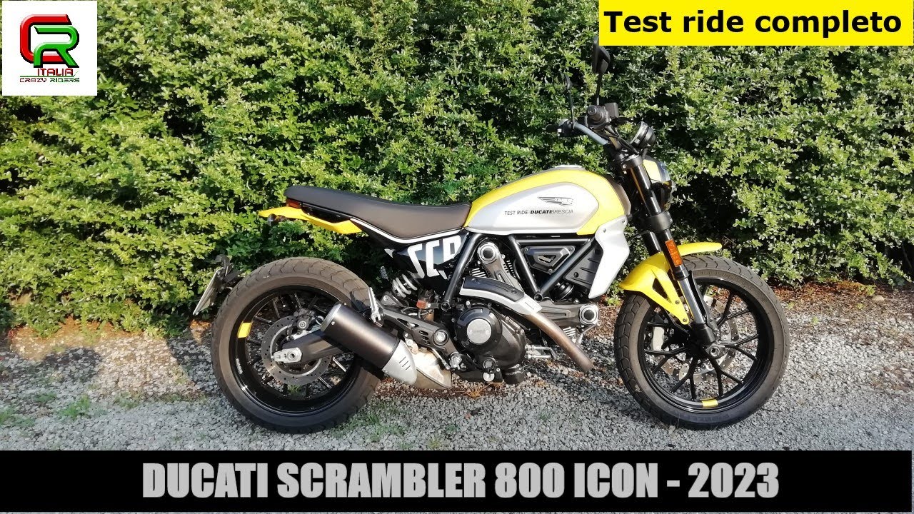 Ducati Scrambler 800 ICON - 2023 Test ride completo (English subtitles)