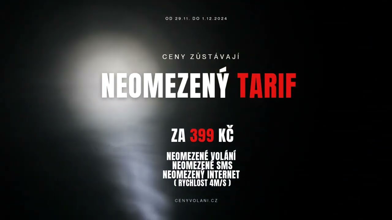 Akce Vodafone, neomezen&yacute; tarif za 399