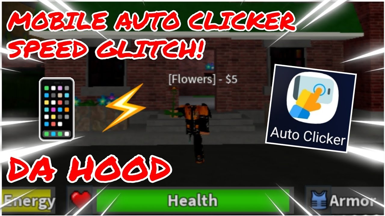 Mobile Auto Clicker Speed Glitch | Roblox Da Hood