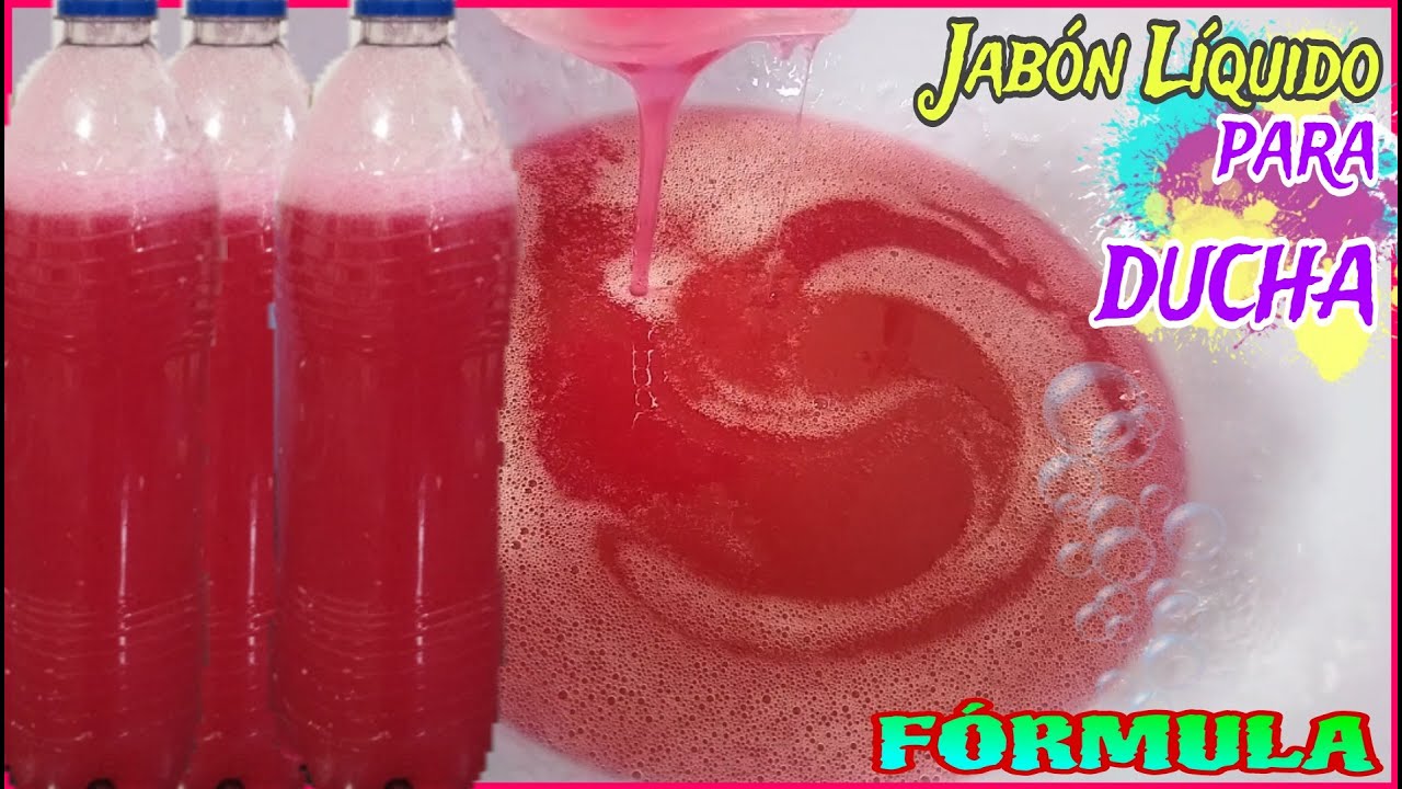 🧴FÓRMULA para Realizar JABÓN DE DUCHA/Cómo hacer Jabón LÍQUIDO/ SOAP Haz tu propio negocio