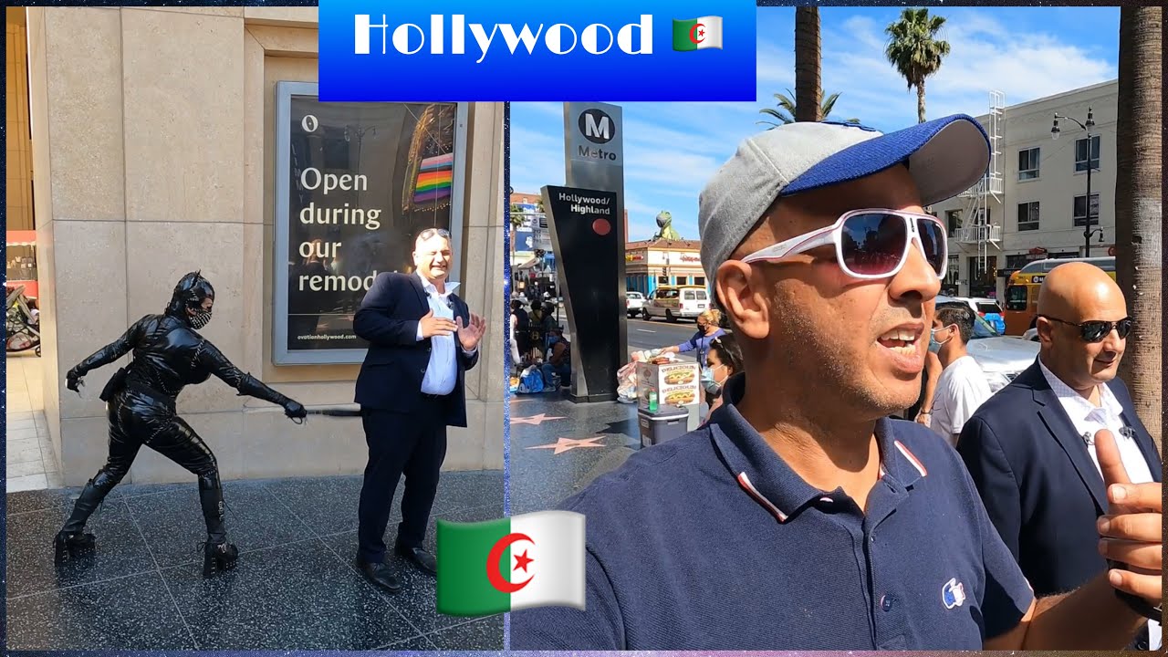 جزائريون 🇩🇿في شارع النجوم بهوليوود 🇺🇸الهبال لعمركم ما شفتوه😲Algerians in Hollywood