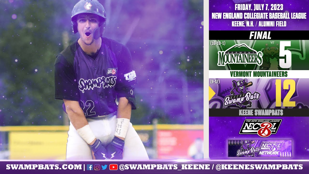 Keene SwampBats vs. Vermont Mountaineers Highlights 7/7/2023
