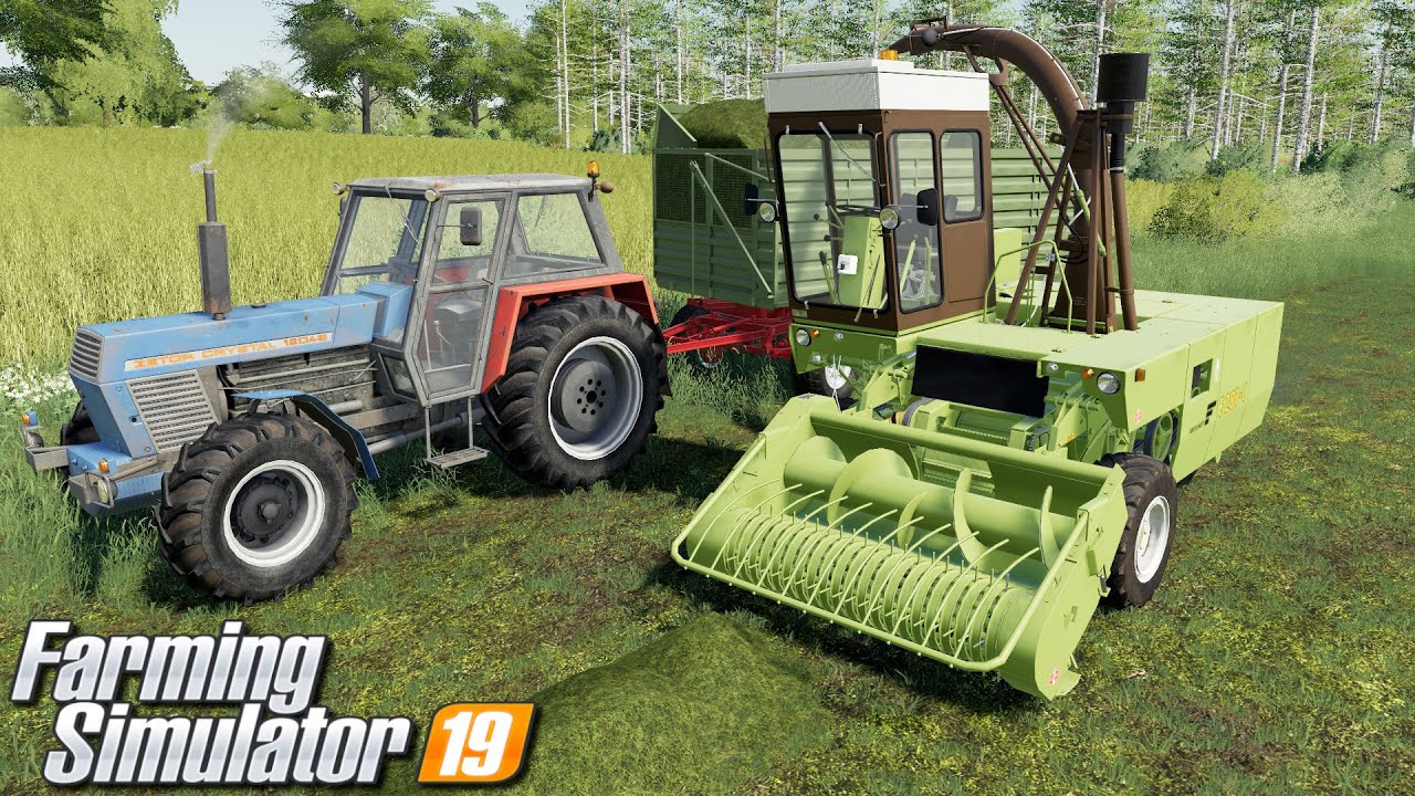 Trawa na kiszonkę i ugniatanie pryzmy - Farming Simulator 19 | #10