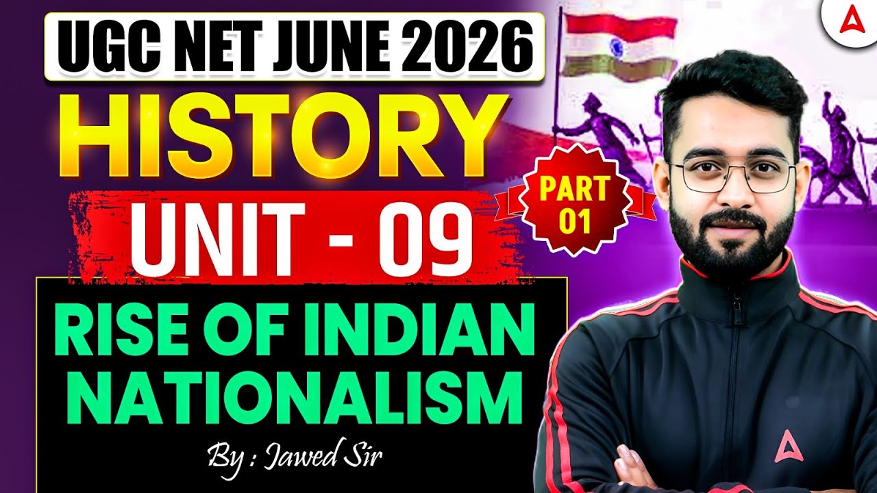 UGC NET History | UGC NET History Unit 9 Rise Of Indian Nationalism By Jawed Sir