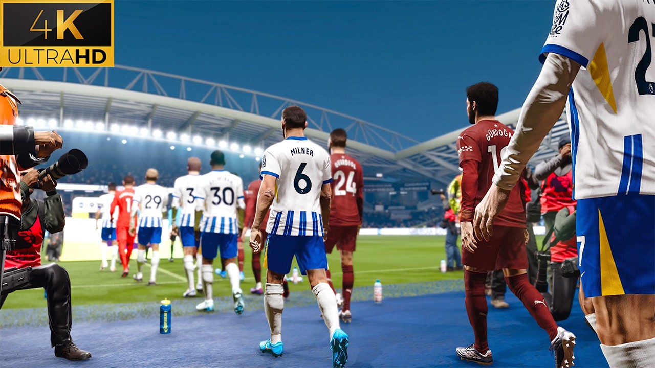 4K | PES 2025 Ultra Realism Graphics & Sound Mod | Brighton vs Manchester City | Premier League