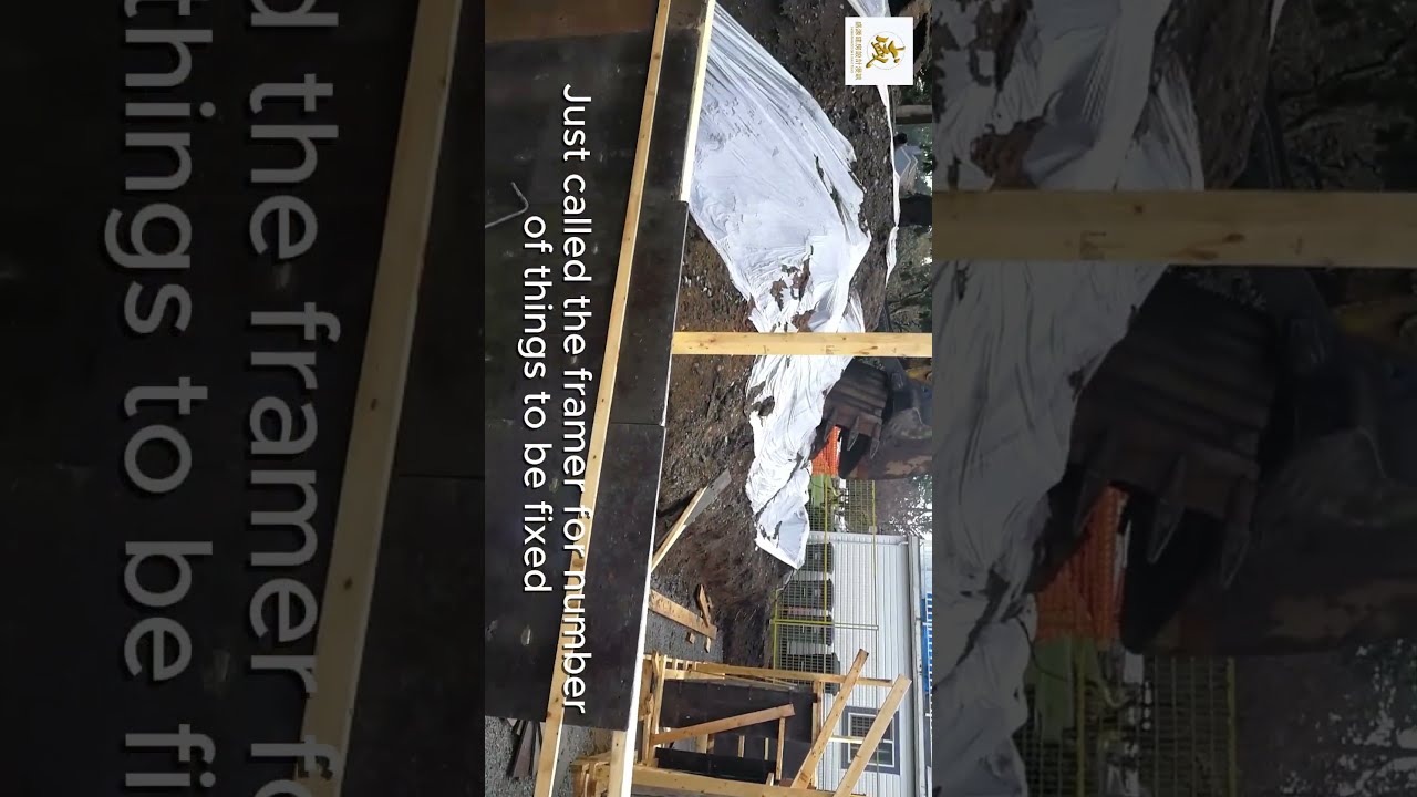 Build a new house in Canada--Form for foundation wall completed