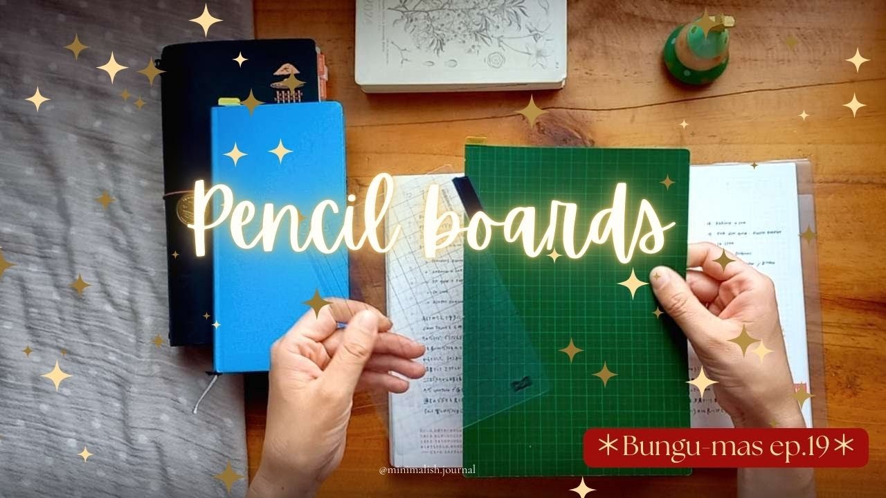 How I use pencil boards in my Hobonichi & TN! I didn't know how much I enjoy them  / Bungu-mas ep.19