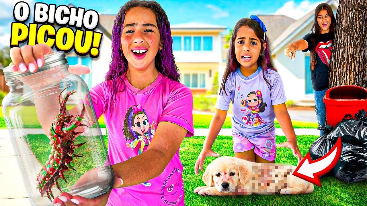 UM BICHO VENENOSO PICOU MEU CACHORRO - passou mal e vomitou !
