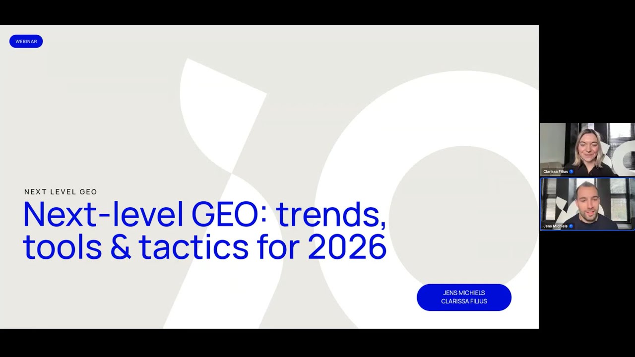 Next-level GEO: trends, tools & tactics for 2026