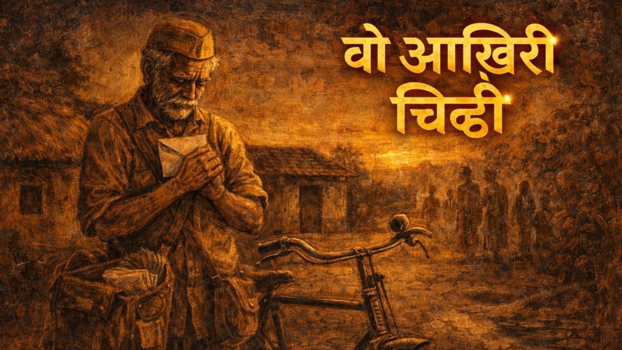 वो आख़िरी चिट्ठी 😢 | एक डाकिए की आख़िरी ड्यूटी | Heart Touching Hindi Story