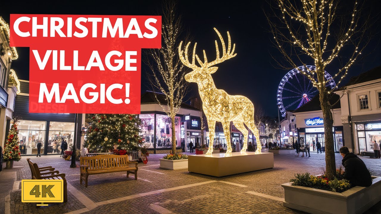 MAGICAL Christmas at Cheshire Oaks 2025! 🎄✨ Winter Village & Ice Rink