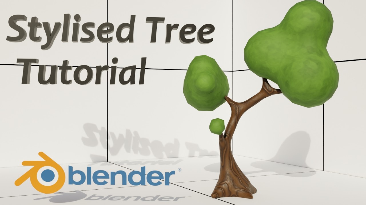 How to make an easy stylized tree - Blender Tutorial