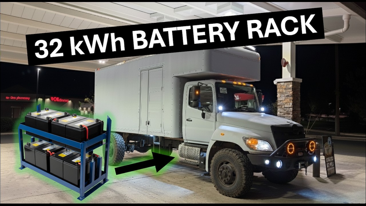 Building the Battery Rack + Spray Foam Insulation - Tiny House Expedition Truck Build (Ep 3)