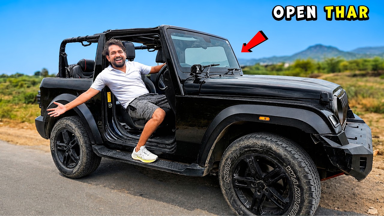 India's First Fully Open 4x4 Thar&hellip;💀 | Personal Cricket Stadium - Part-3 | Day 101